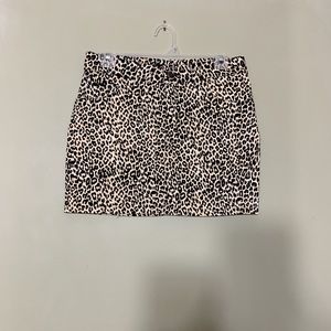Cheetah print skirt